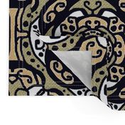 Ecco squared tile, large, gold