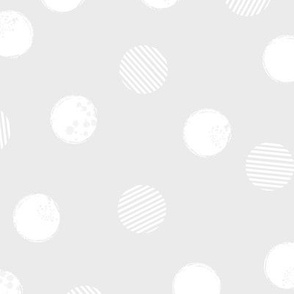 grunge polkadots - grey