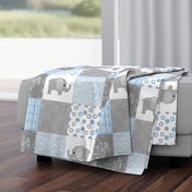 blue elephant quilt