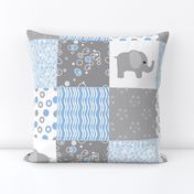 blue elephant quilt