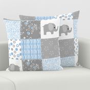 blue elephant quilt