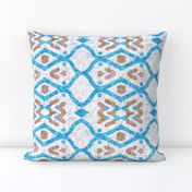 Southwest batik, aqua blue, medium