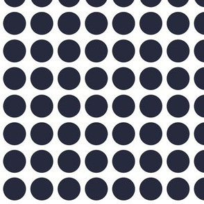 Polkadots blue circles on white