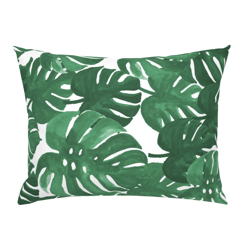 EXTRA LARGE PRINT - monstera cheese plant painted tropical palms botanical tropical palm springs trendy plants cactus succulents plants - EXTRA LARGE PRINT