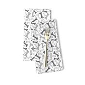 Bone Yard - Pet Dog Bones White Black and Grey Small