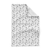 Bone Yard - Pet Dog Bones White Black and Grey Small