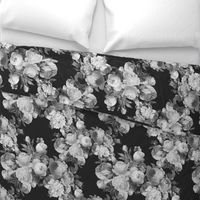 Black and Gray Large floral