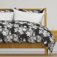 Black and Gray Large floral