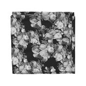 Black and Gray Large floral