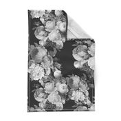 Black and Gray Large floral