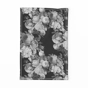 Black and Gray Large floral