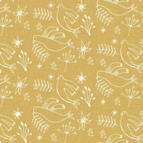 Holiday Dove Yellow