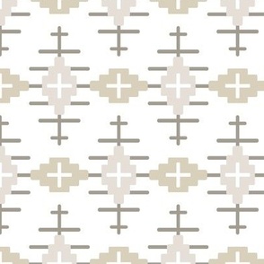 Aztec Path- Neutral, White