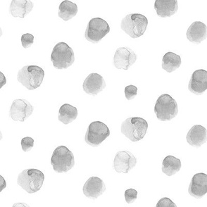 Gray Watercolor Dots