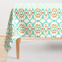 Southwest batik, teal, medium