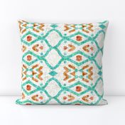 Southwest batik, teal, medium