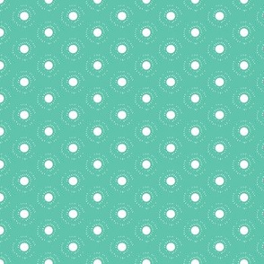 Moon Dots on Turquoise 