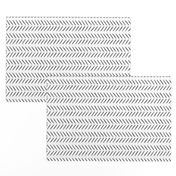 inky black and white horizontal herringbone