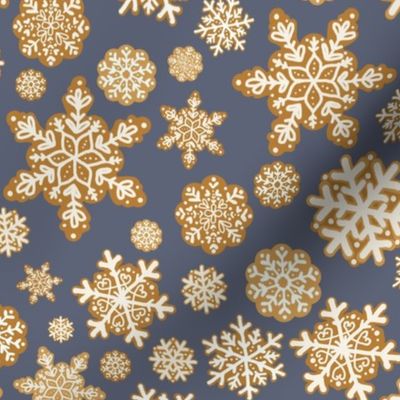 Gingerbread Snowflakes // grey