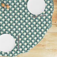 Rattan Trellis_lt teal_cream