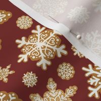 Gingerbread Snowflakes // red