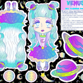 "Venus" DIY Kawaii Fashion Doll Cut + Sew Project