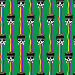 gold at the end of the rainbow skulls 