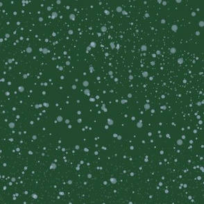 Snowflakes Background Green