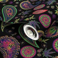 420 Hiphop Paisley Neon