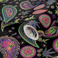 420 Hiphop Paisley Neon