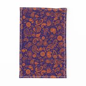 420 Hiphop Paisley Orange Blue