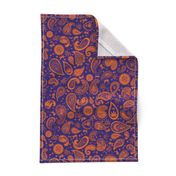 420 Hiphop Paisley Orange Blue