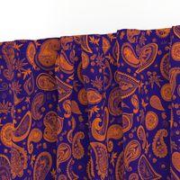 420 Hiphop Paisley Orange Blue