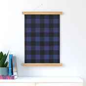 2" Buffalo Plaid with Twill Pattern | Blue and Black K070