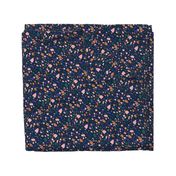 Terrazzo Dark Blue Coral