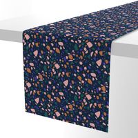 Terrazzo Dark Blue Coral