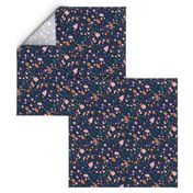 Terrazzo Dark Blue Coral