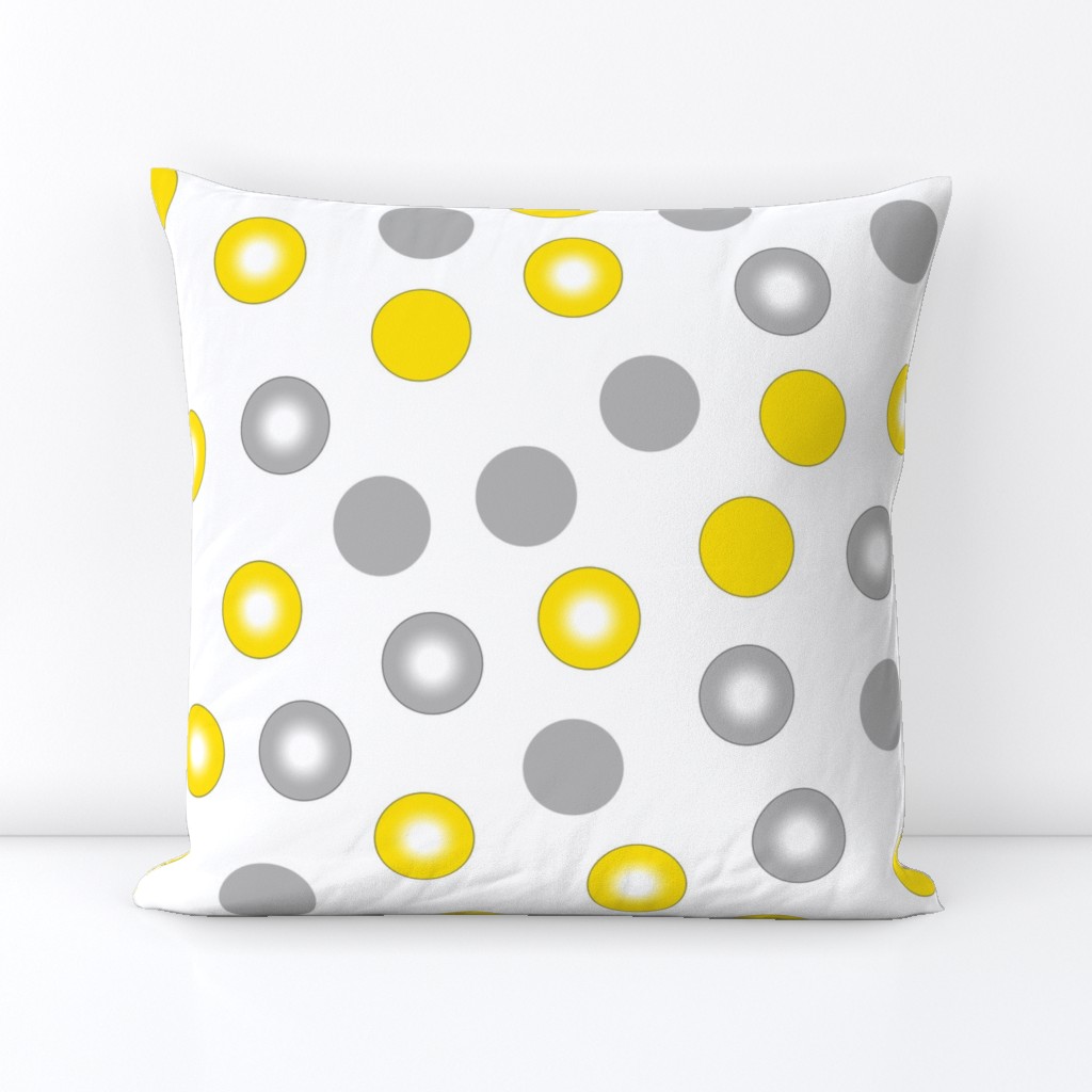 yellow  polka dot