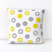 yellow  polka dot