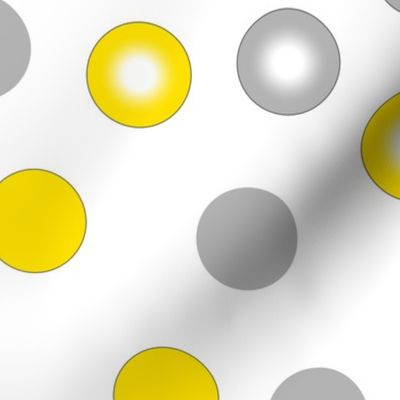 yellow  polka dot
