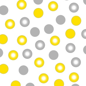 yellow  polka dot