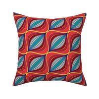 Curve Pattern Jewel Tones by ArtfulFreddy