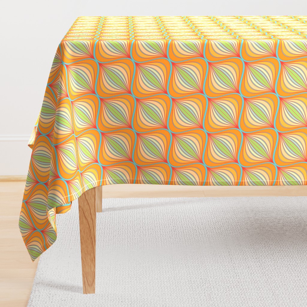 Curve Pattern Tangerine by ArtfulFreddy 