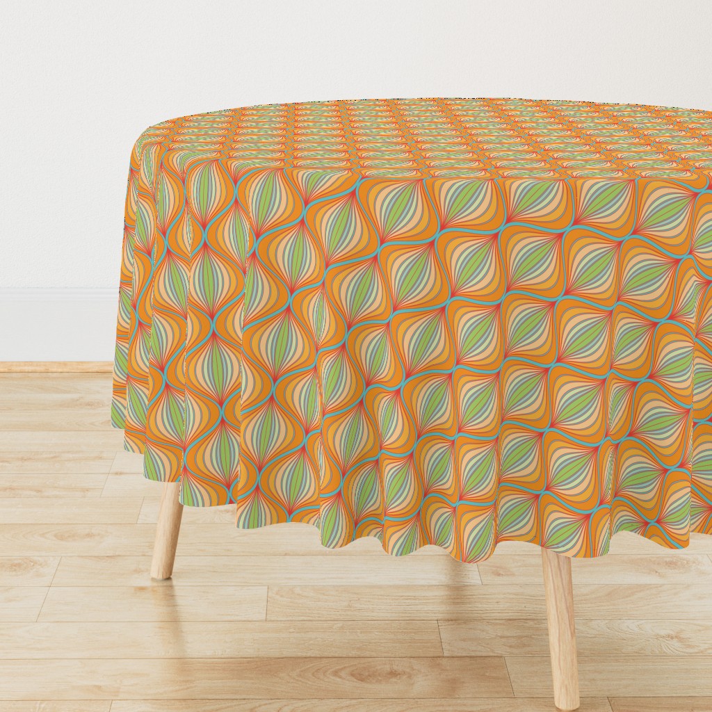 Curve Pattern Tangerine by ArtfulFreddy 