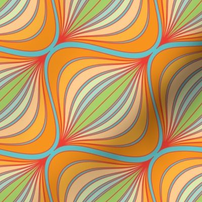 Curve Pattern Tangerine by ArtfulFreddy 