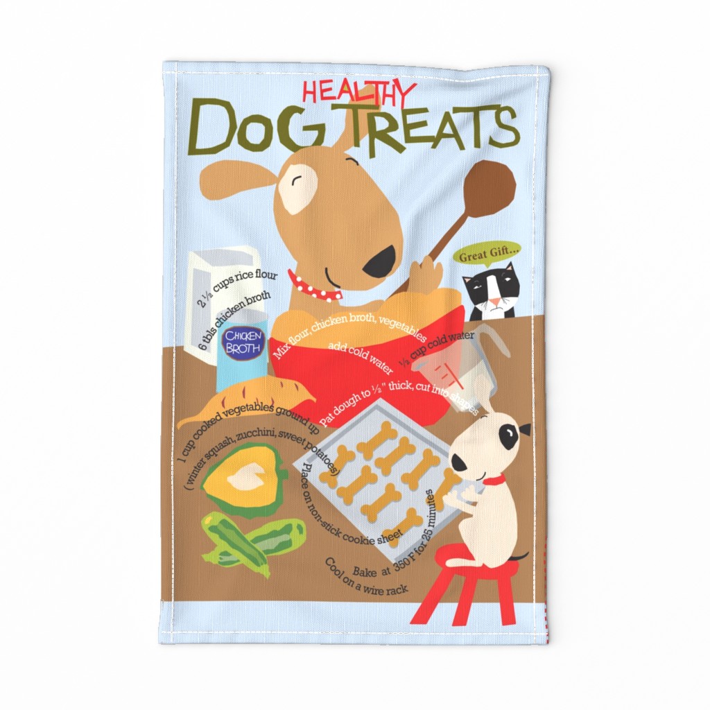 Dog Treat tea towel