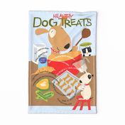 Dog Treat tea towel