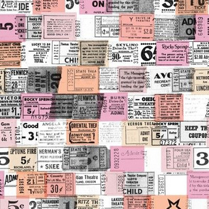 Ticket Stubs* (Pinks)