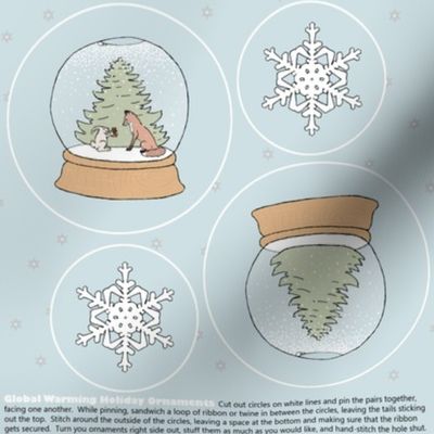 global warming ornament set