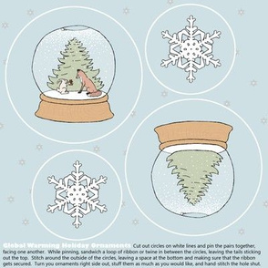 global warming ornament set